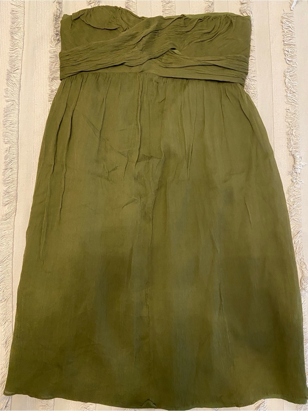 J. Crew Olive Green Maxi Skirt